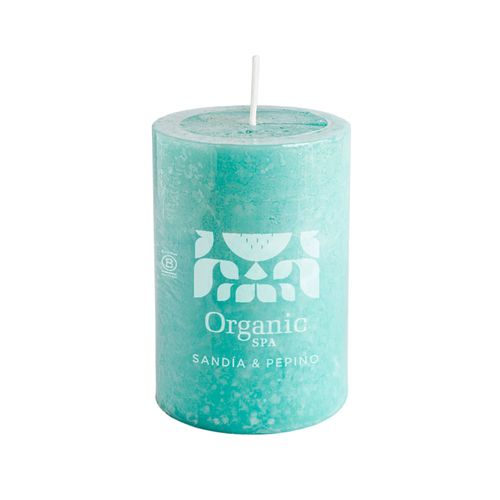 Vela Cilíndrica Sandía Pepino 6X10 Cm Organic Spa