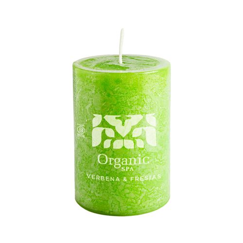 Vela Cilíndrica Verbenia Fresias 6X10 Cm Organic Spa