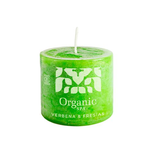 Vela Aromatizante Verbenia Fresias 6X6 Cm Organic Spa