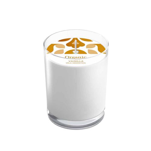 Vela Basic Vaso de Vidrio Vainilla Organic Spa