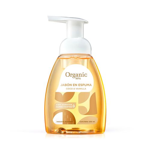 Jabón en Espuma Coco y Vainilla 250 Ml Organic Spa