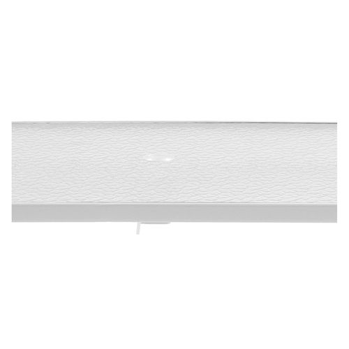 Mesa Acero y Vidrio Blanco 144x70 Cm Recta Outzen