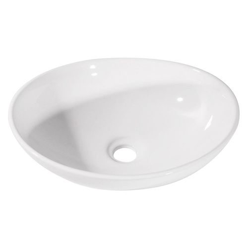 Bacha de Apoyar Ovalada 41x34 Cm Blanco Vessanti