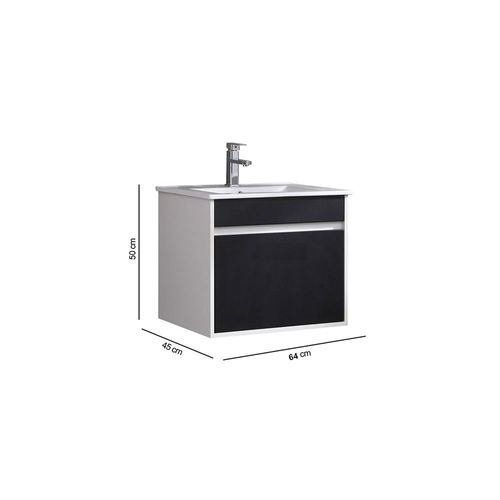 Vanitory 45X50X64 Cm Melamina Blanco Modern Vessanti
