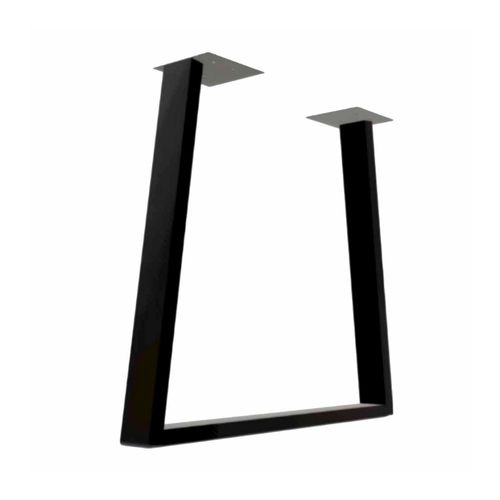 Patas Para Banco Trapecio Acero 40X40 Cm Negro Cintek