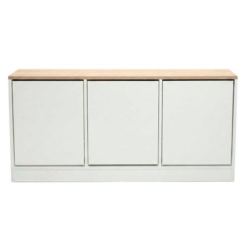 Botinero 25x120x51.5 Cm Blanco/Roble Miel 3 Espacios Muebles Gacela