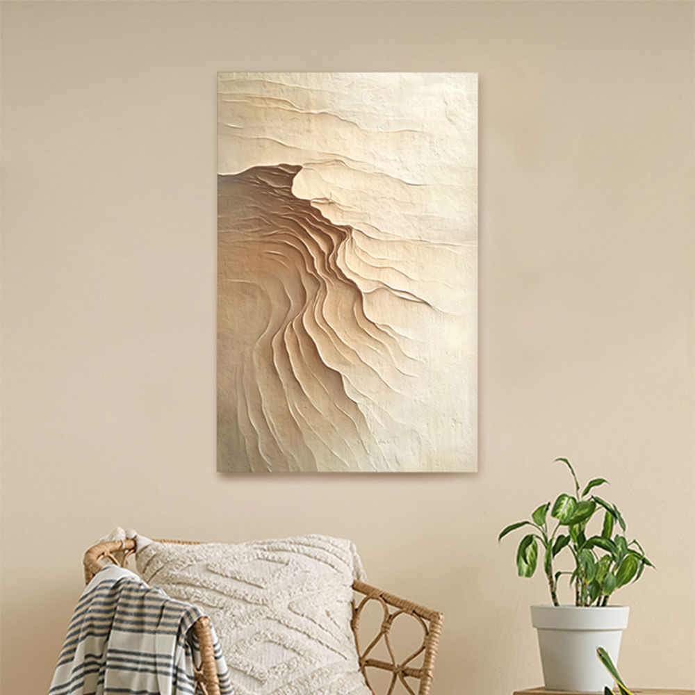 Cuadro Canvas Beige 75X115 Cm M+Design - Easy