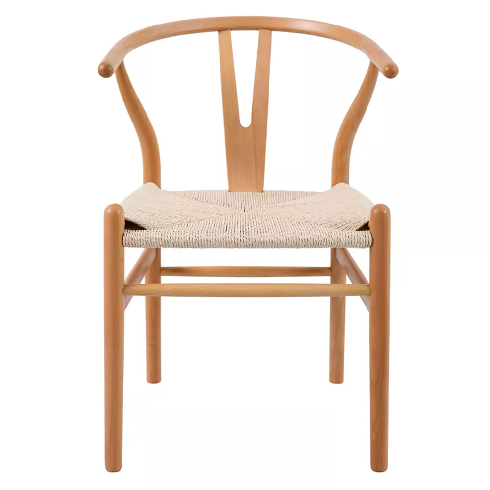 Silla 54x58.5x75.5 Cm Madera de Haya Natural Leia M+Design