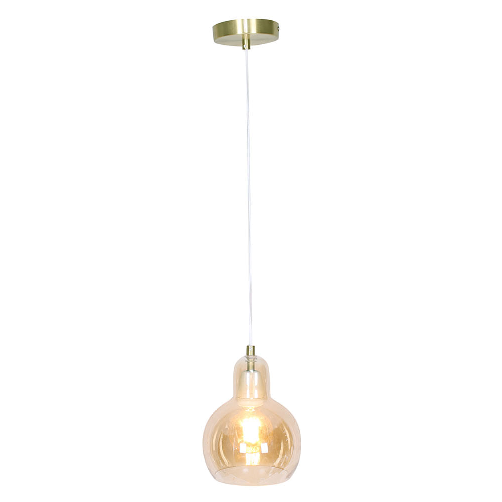 Colgante 1 Luz E27 Amarillo Calisto M+Design