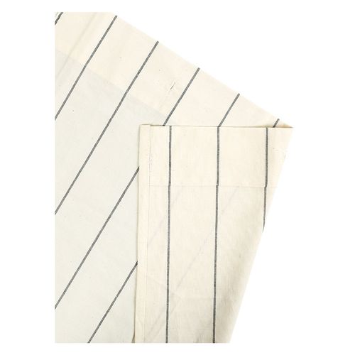 Cortina de Baño Algodón Beige 180X180 Cm Líneas Light M+Design