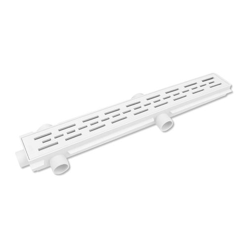 Desagüe Lineal con Rejilla Plástico Blanco 60 Cm Ideal