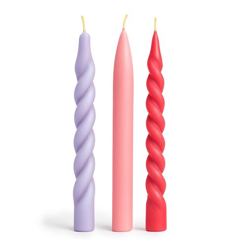 Set X3 Velas Candelabro Elkas