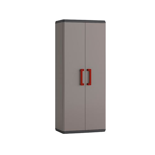 Armario Alto Polipropileno Gris 68x39x166 Cm Quadra