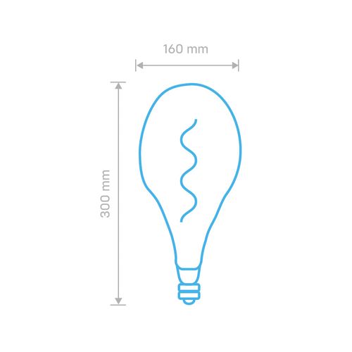 LED FIL BULBO AMBAR E27 4W CAL CANDELA