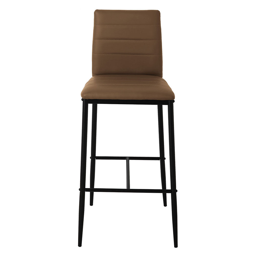 Silla para Bar 101x41x46 Cm Espuma/PVC/Acero Café Eiro M+Design