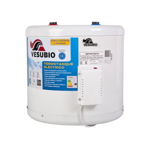 Termotanque Eléctrico 40 Lts Blanco Vesubio