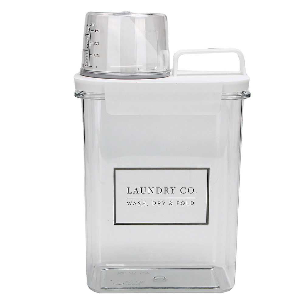 Dispensador Lavandería 1.8 Lts 24x13x8 Cm Plástico Transparente M+Design