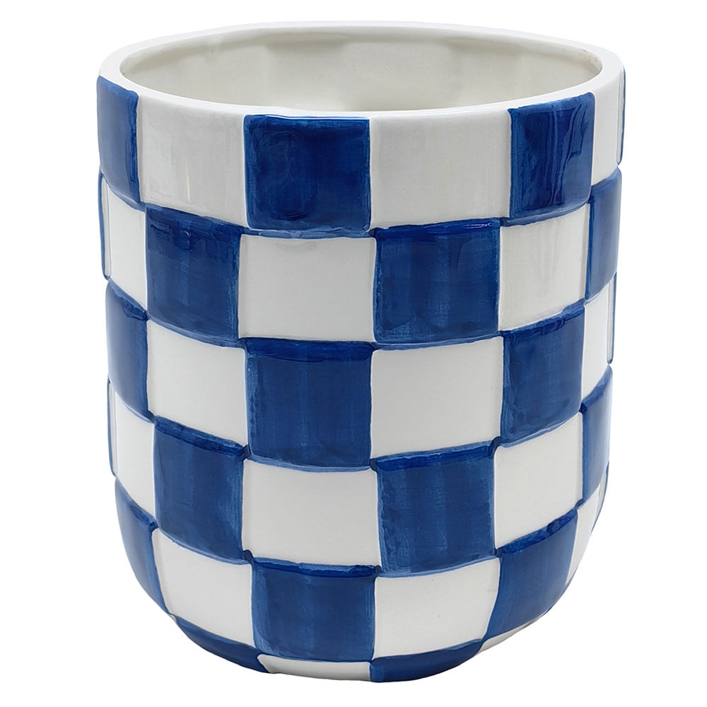 Maceta Dolomita 17x16 Cm Azul Outzen