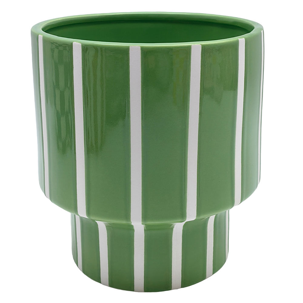 Maceta Dolomita 17x16 Cm Verde Outzen