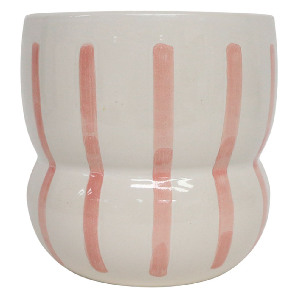 maceta ceramica lineas s