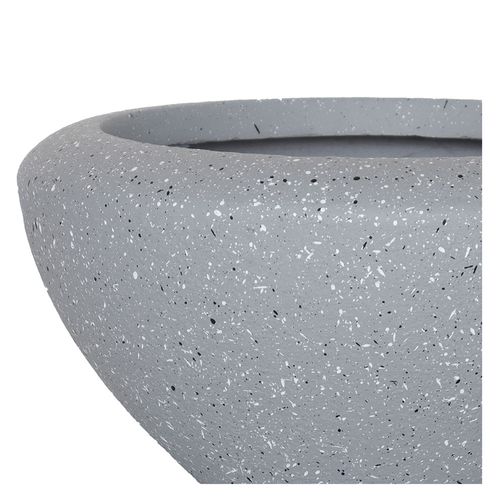 Maceta Fibra de Vidrio 18x37 Cm Gris Murcia Outzen
