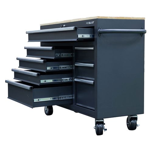 Banco de Trabajo con Ruedas 8 Cajones 99,5x104x45 Cm Robust