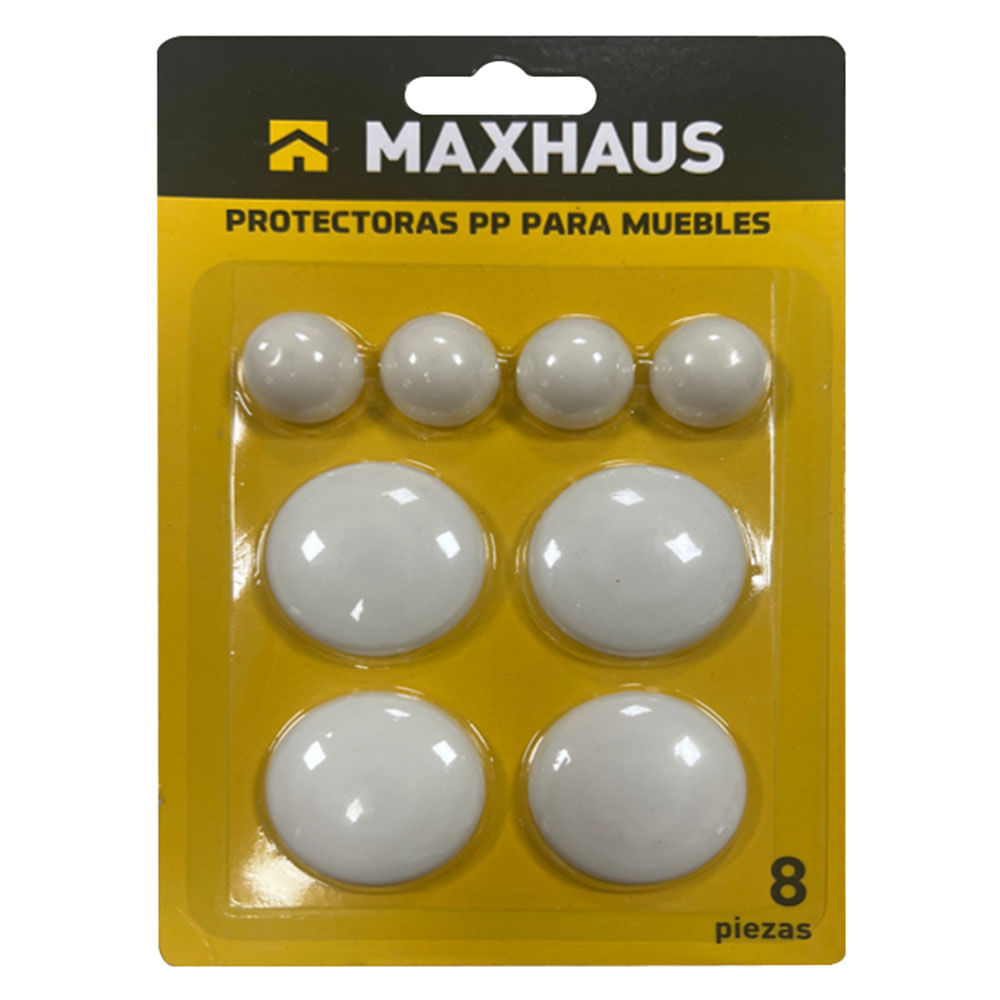 Protectoras Plástico 22 y 40 Mm Blanco 8 Un Maxhaus