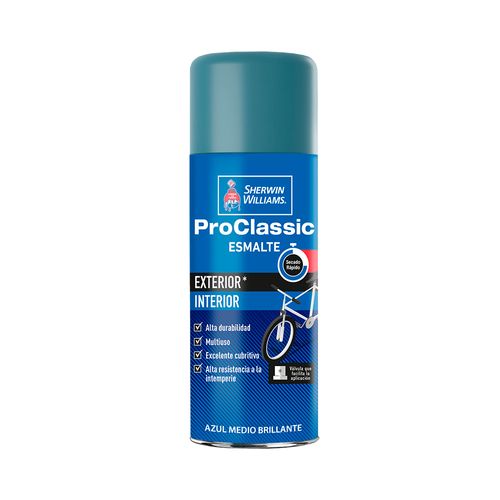 Aerosol Azul Medio Brillante 400 Cc Interior/Exterior ProClassic Sherwin Williams