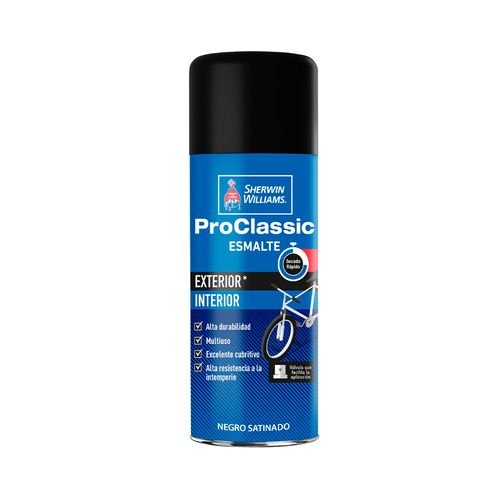 Aerosol Negro Satín 400 Cc Interior/Exterior ProClassic Sherwin Williams