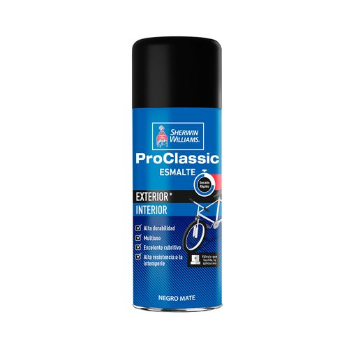 Aerosol Negro Mate 400 Cc Interior/Exterior ProClassic Sherwin Williams