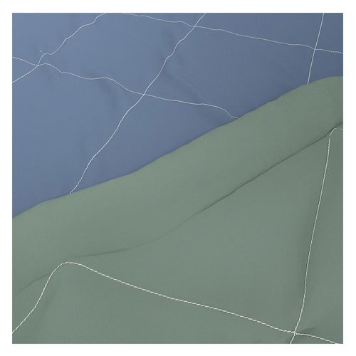 Edredón Poliéster Azul-Aqua 1.5 Plazas 75 Grs Bicolor M+Design
