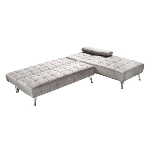 Futón Esquinero 199x147x77 Cm Gris Málaga M+Design