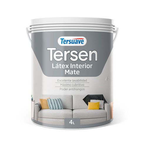 Tersen Latex Interior Mate Blanco 4 Lts Tersuave