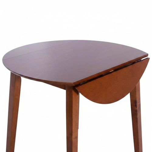 Mesa de Comedor Redonda 90x90x75 Cm Madera Marrón Philadelphia Midtown
