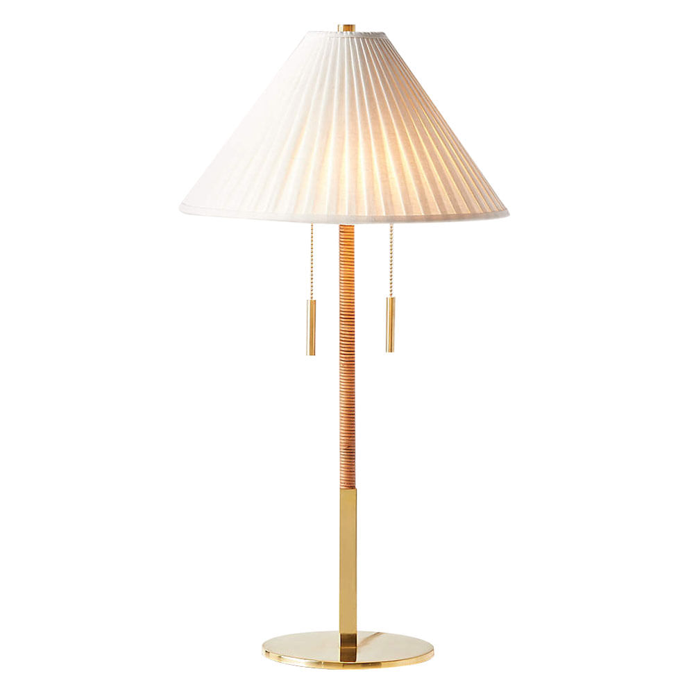 Velador Mesa con Pantalla E27 Beige Adda M+Design