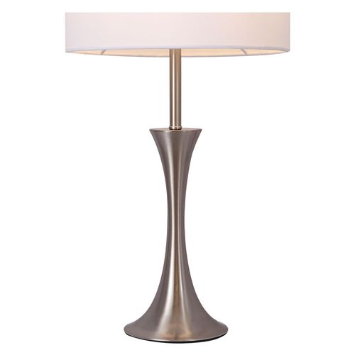 Velador Mesa 1 Luz E27 Plateado Sieve M+Design