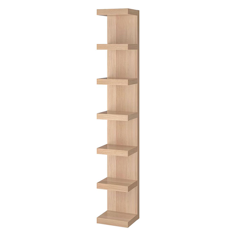Repisa 7 Niveles 150x30x28 Cm MDF Natural M+Design