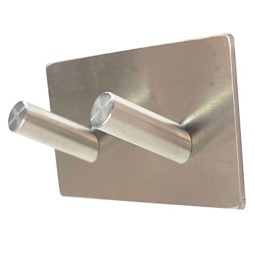 Percha Doble 4.5x9x2.5 Cm Acero Cromado M+Design